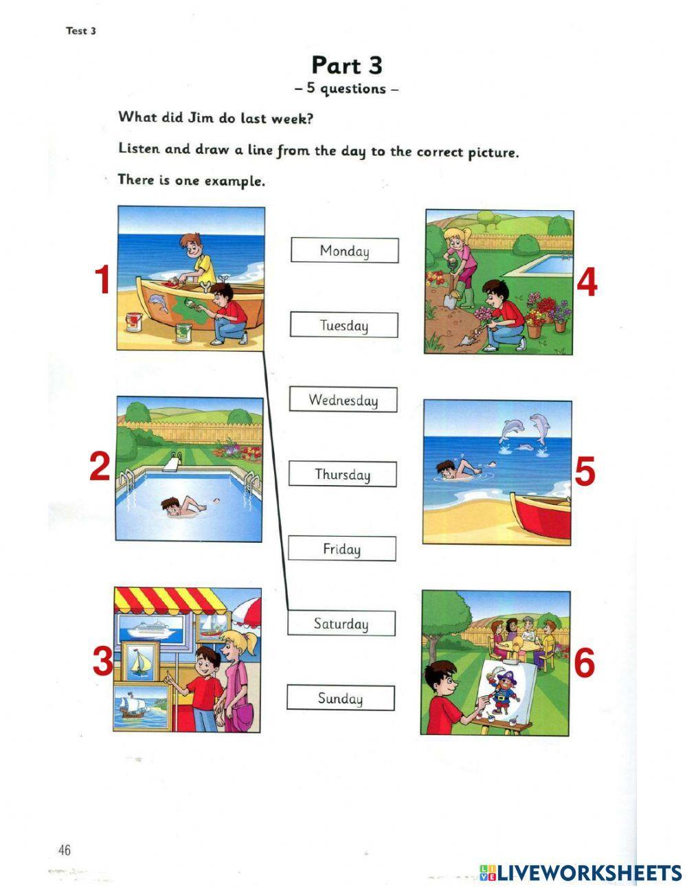 Movers 9- Test 3- Listening