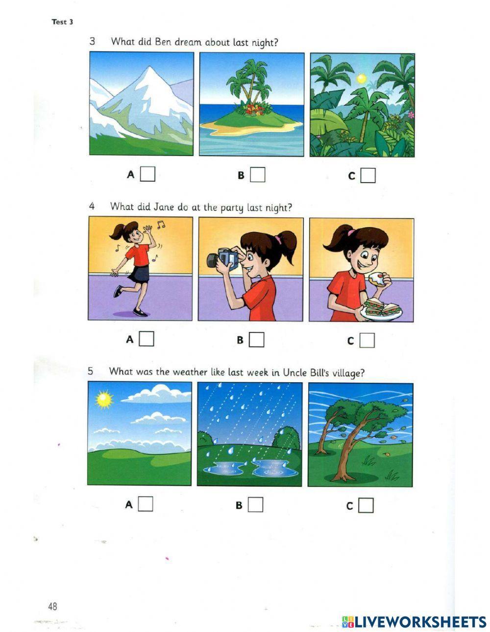 Movers 9- Test 3- Listening