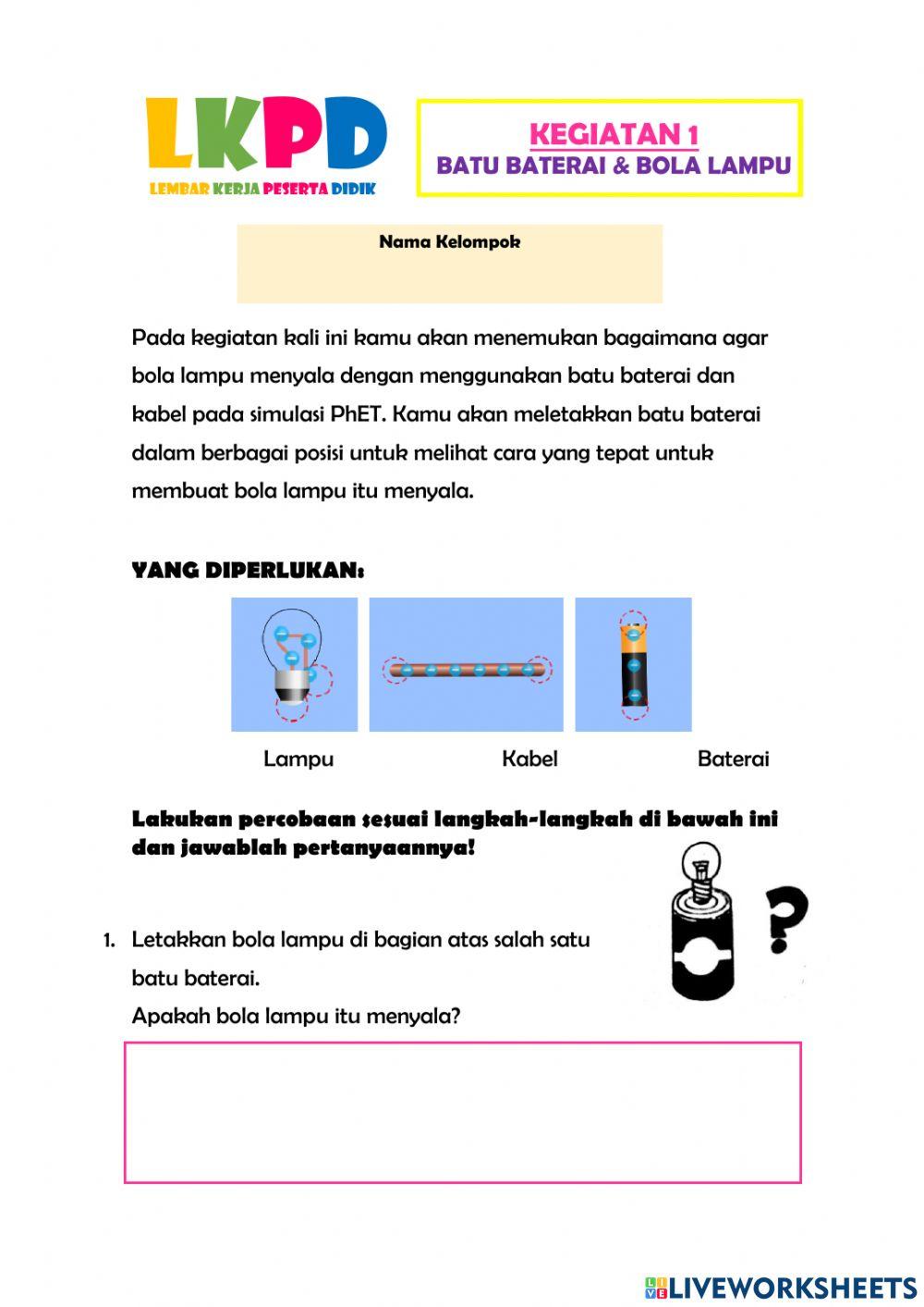 Percobaan Rangkaian Listrik Seri dan Paralel