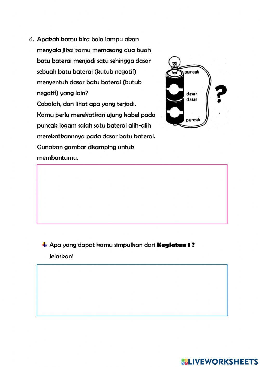 Percobaan Rangkaian Listrik Seri dan Paralel