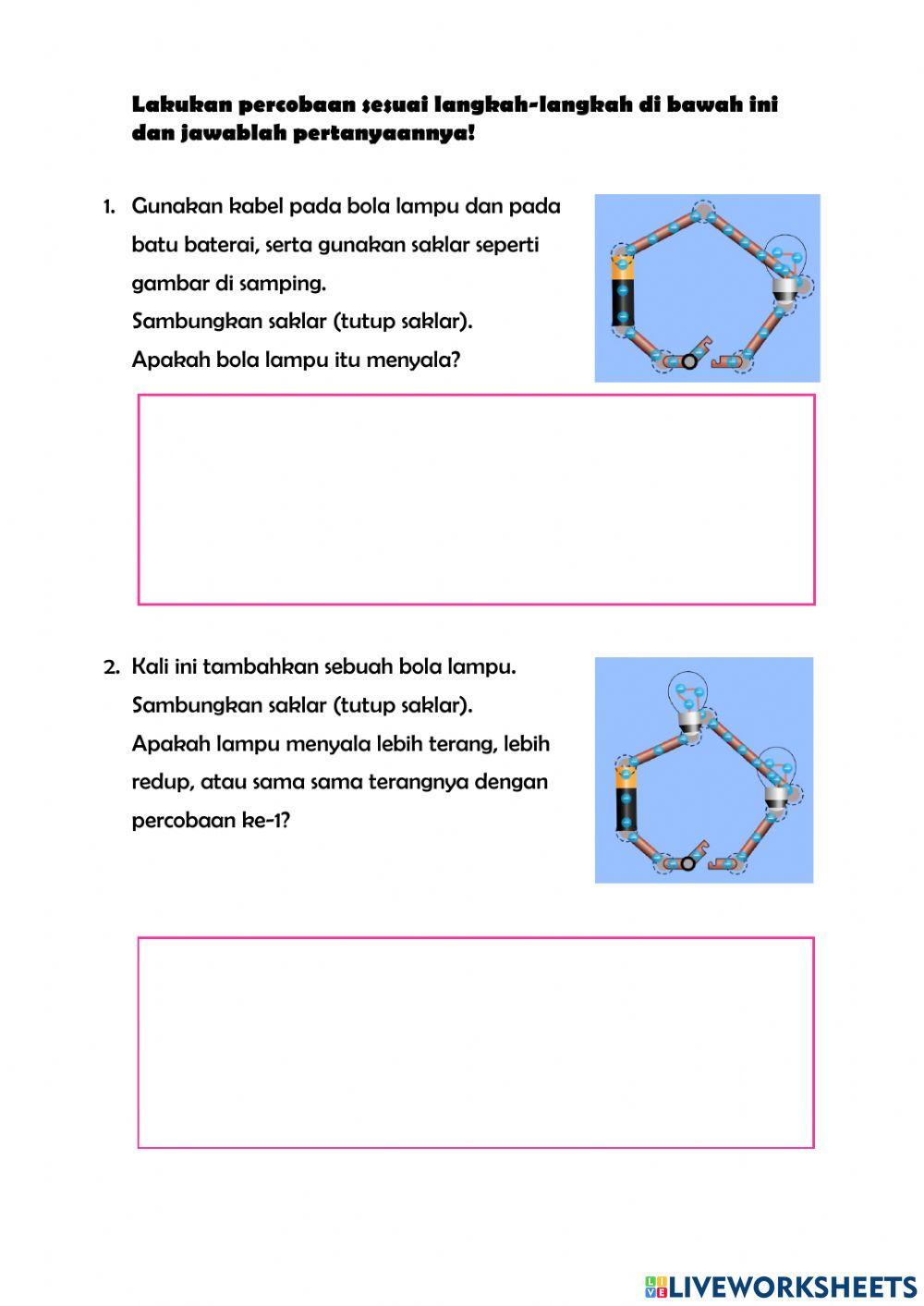 Percobaan Rangkaian Listrik Seri dan Paralel