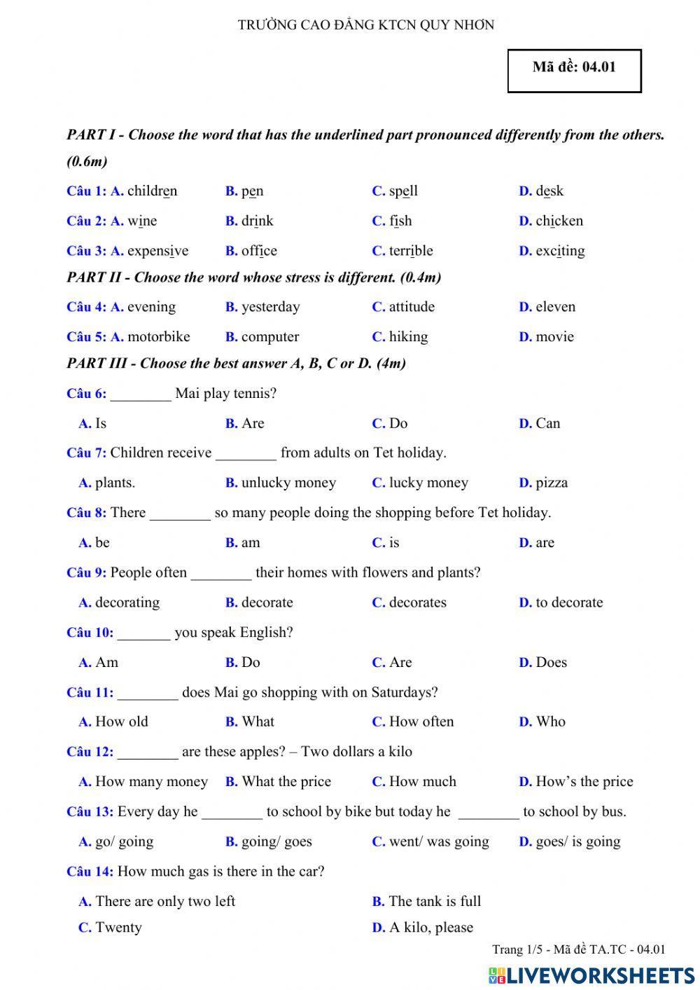 Tck- test 4- cdktcn quy nhon