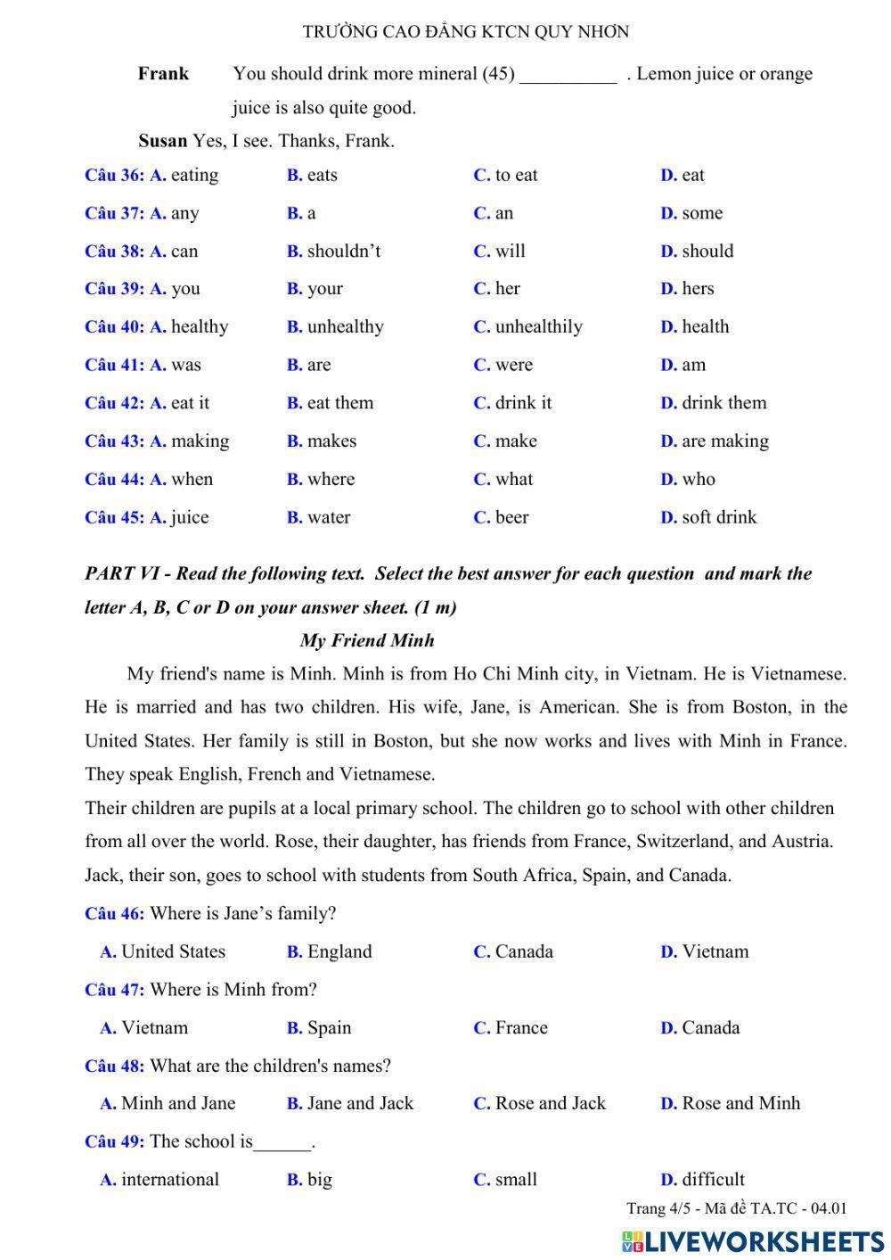Tck- test 4- cdktcn quy nhon