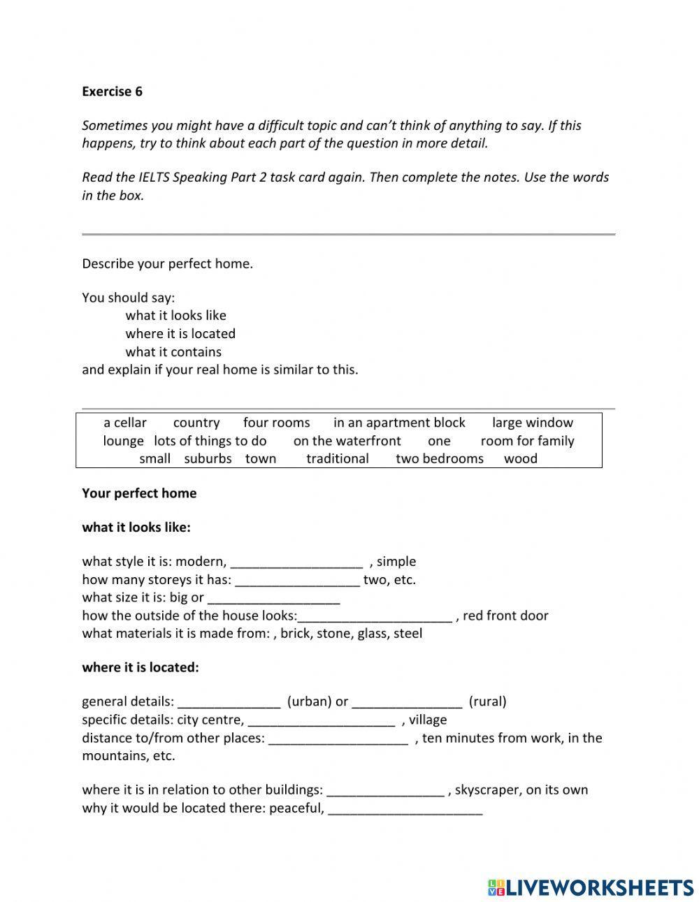 IE2, Unit 1, Speaking, Exercise 6