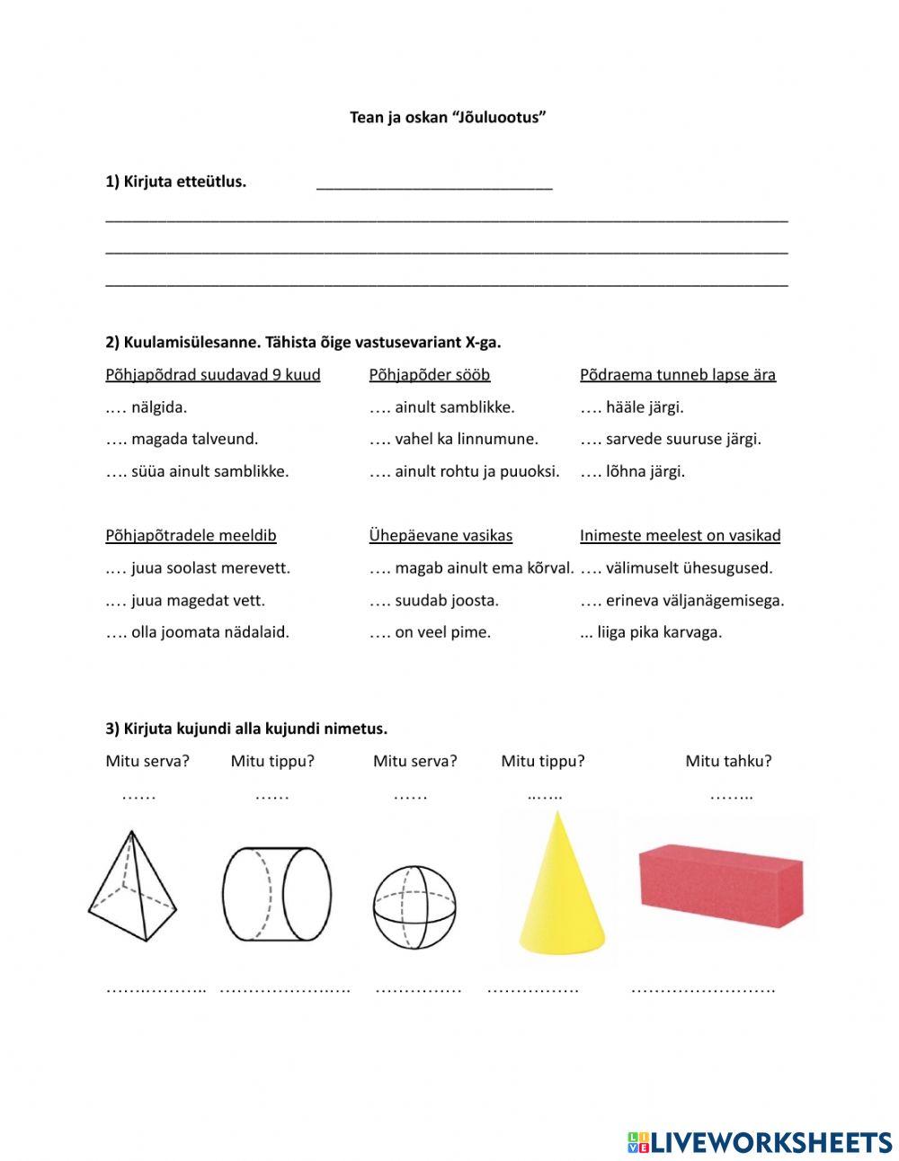Tean ja oskan - Jõuluootus