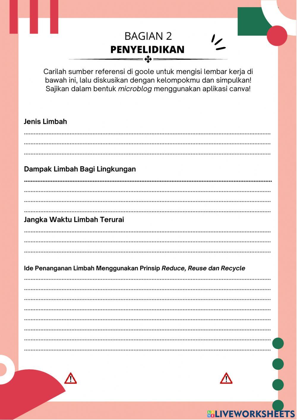 LKPD Limbah dan Daur Ulang Limbah