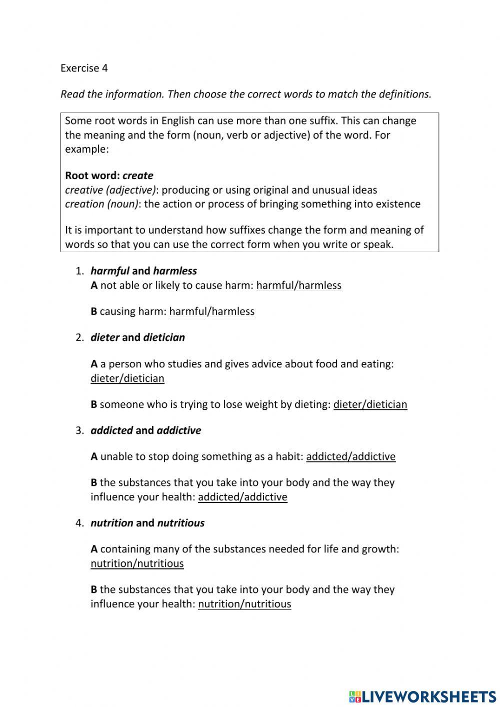 IE3, Unit 2, Grammar and Vocabulary, Exercise 4