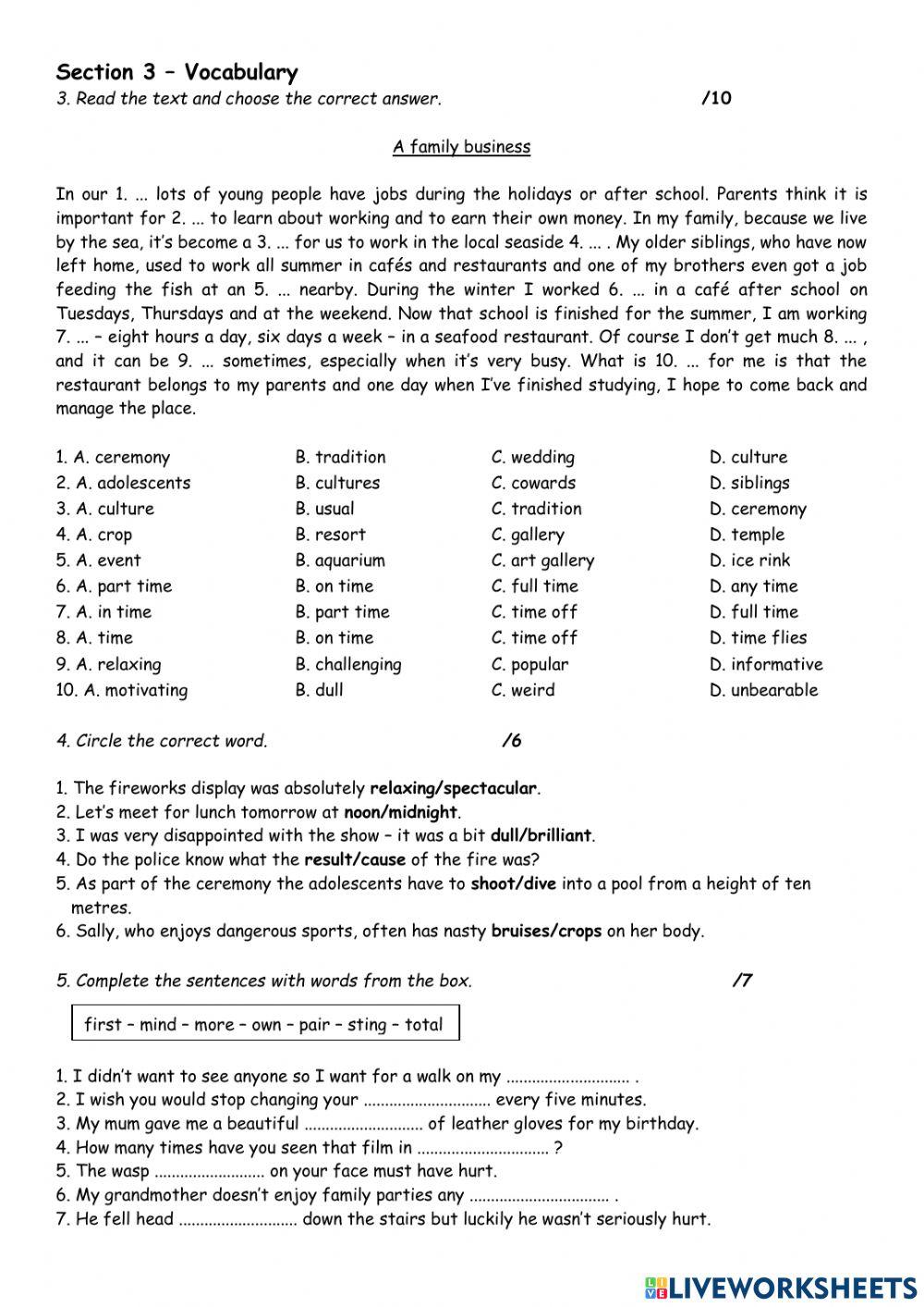 Cosmic B1+ Unit 2 Test