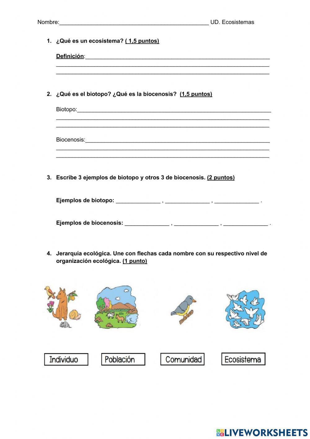 Ecosistemas 5º primaria