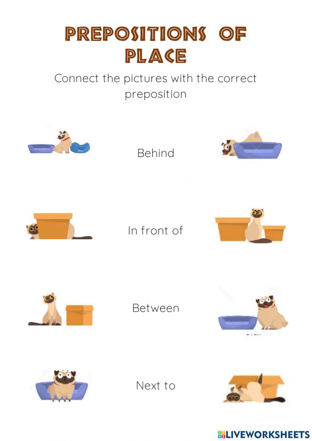 Prepositions of place