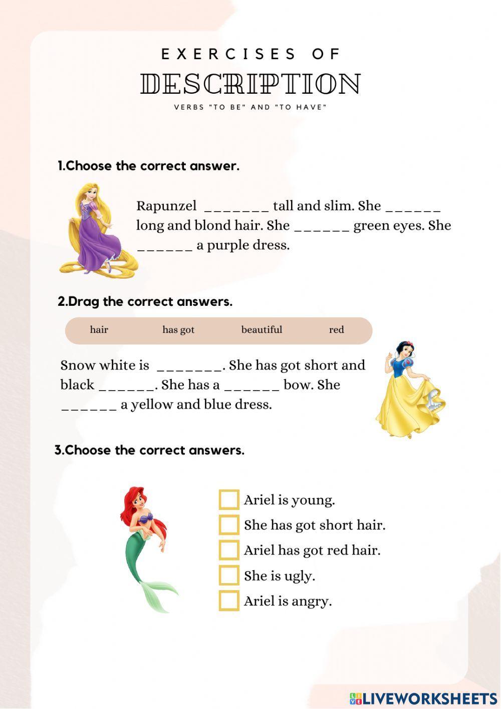 Verbs To be and to have