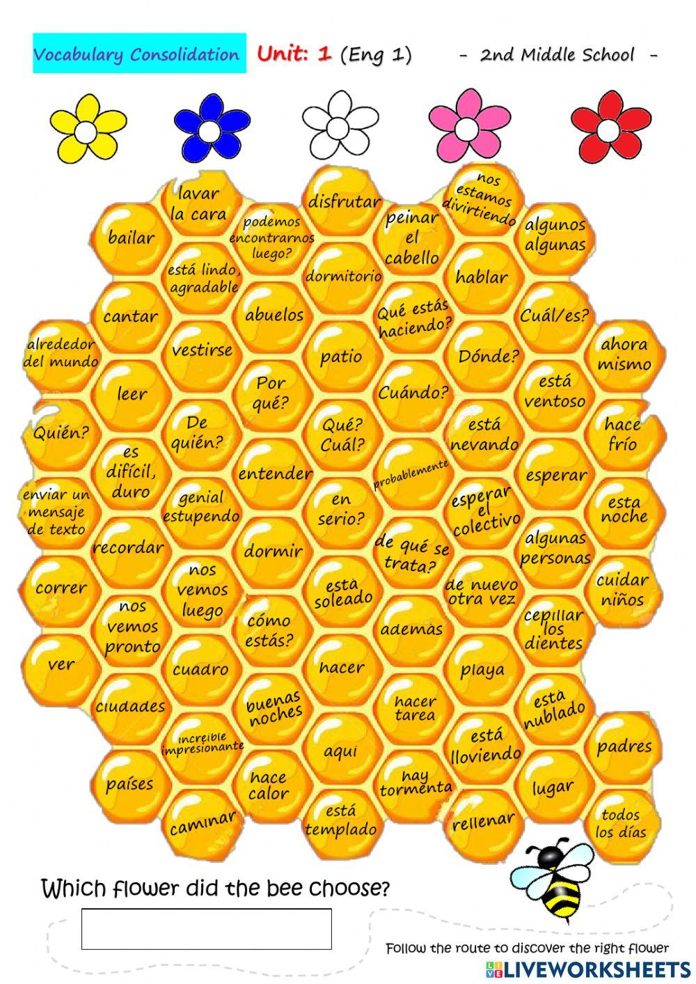 U1 - Engage 1 Vocabulary TestA