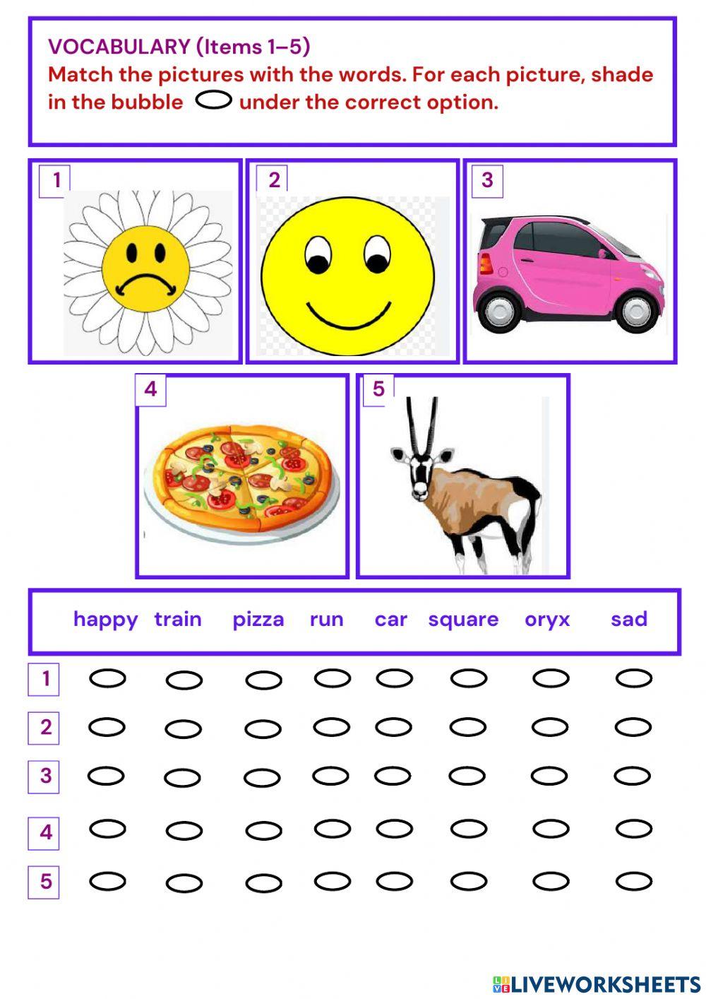 Grade 6 The English Language Test Semester 1