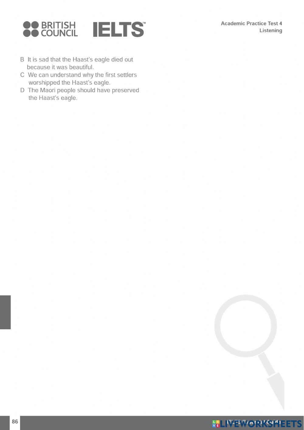 IELTS READING - BRITISH COUNCIL - PRACTICE TEST 4