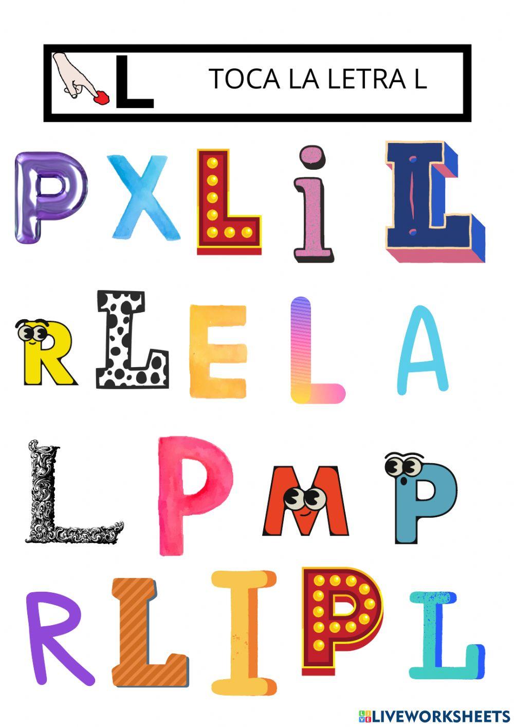 Toca la letra l