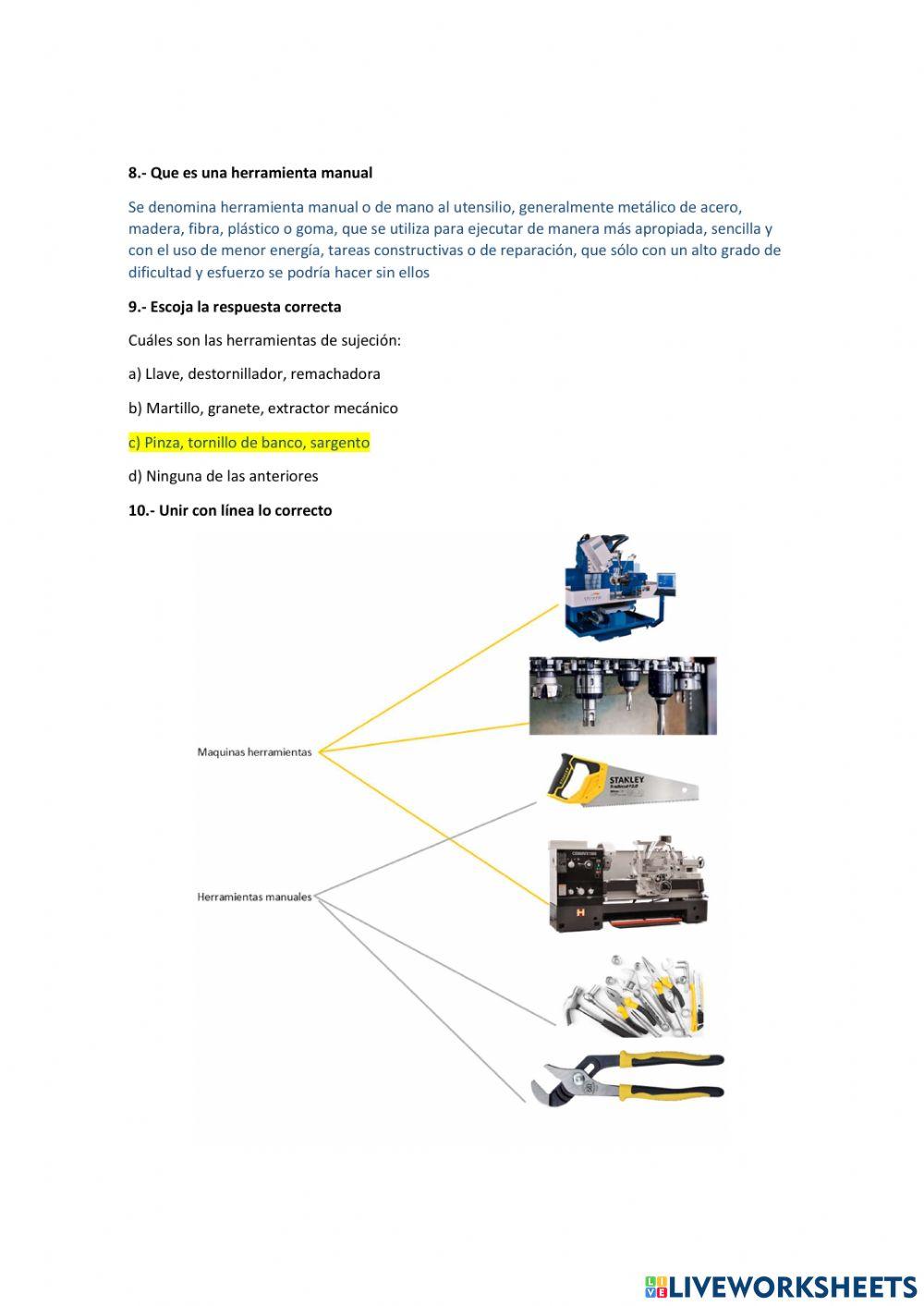 Maquienas herramientas