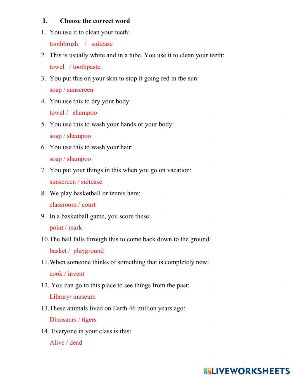 Grade 5- Semester 1- Review1