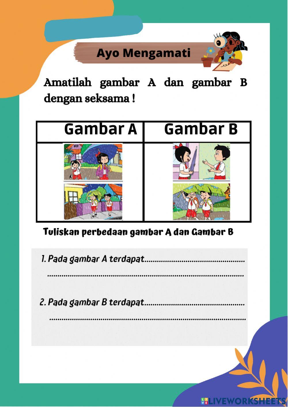 Liveworksheets Kelas 1 Tema 8 Subtema 3