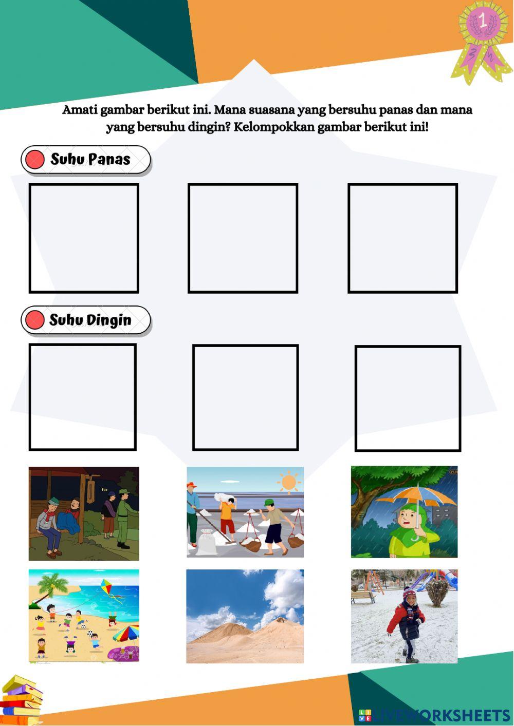 Liveworksheets Kelas 1 Tema 8 Subtema 3