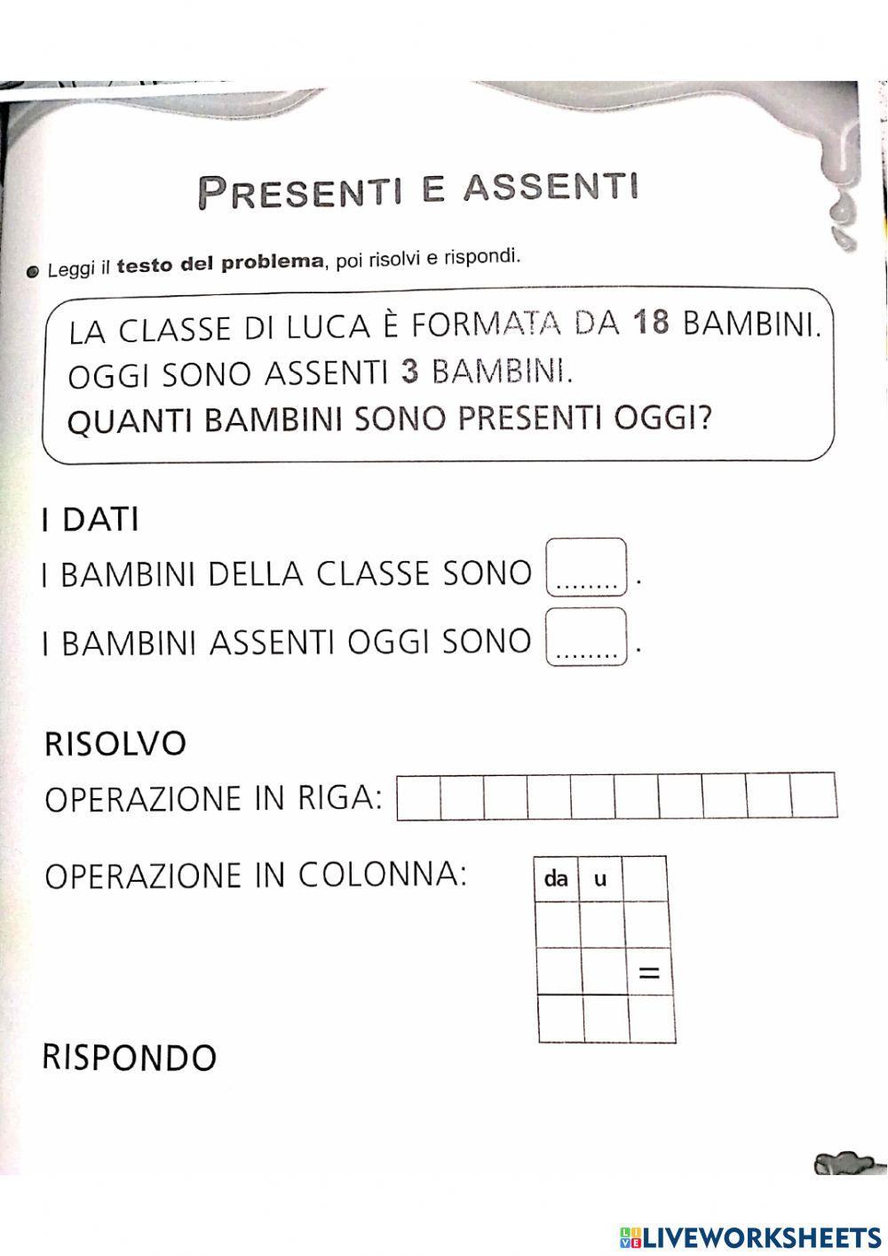 Risolvi il problema