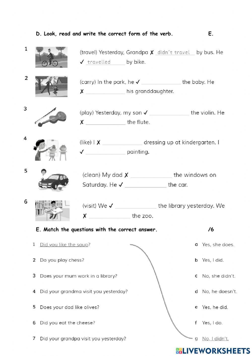 3rd grade - Academy Stars 3 Units 1 to 5 Test. Use of English and Reading 