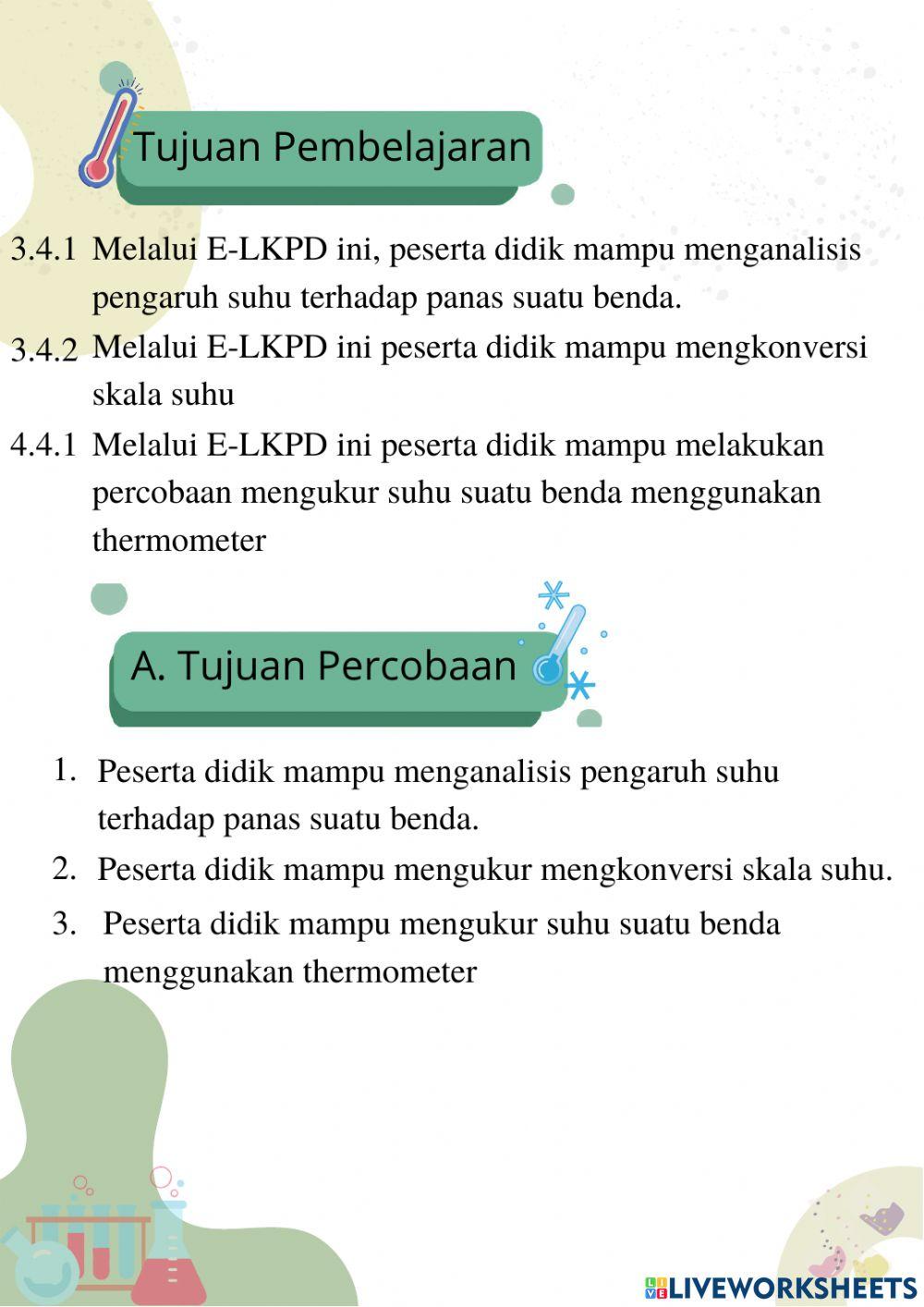E-LKPD  Mengukur Suhu pertemuan 1