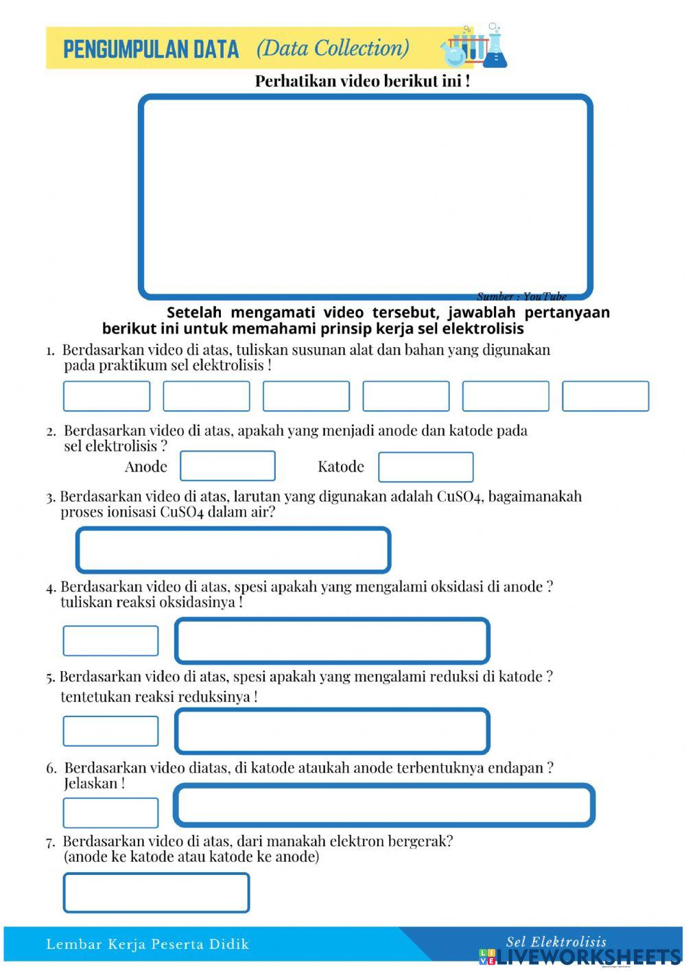 Kegiatan 1 Sel Elektrolisis