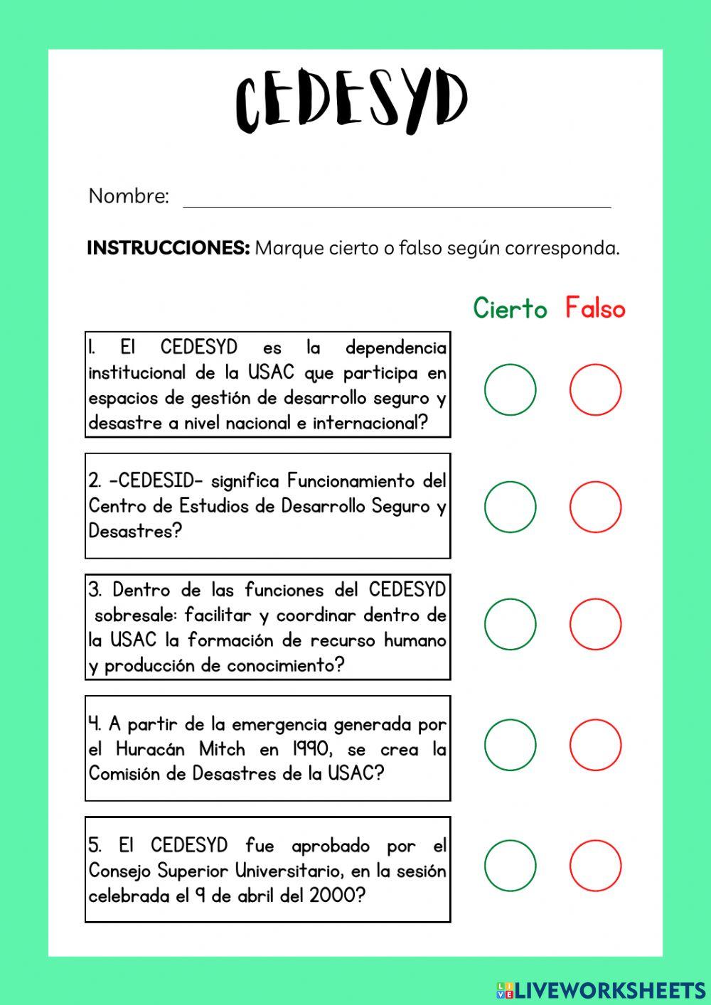 Inducción No.6-CEDESYD
