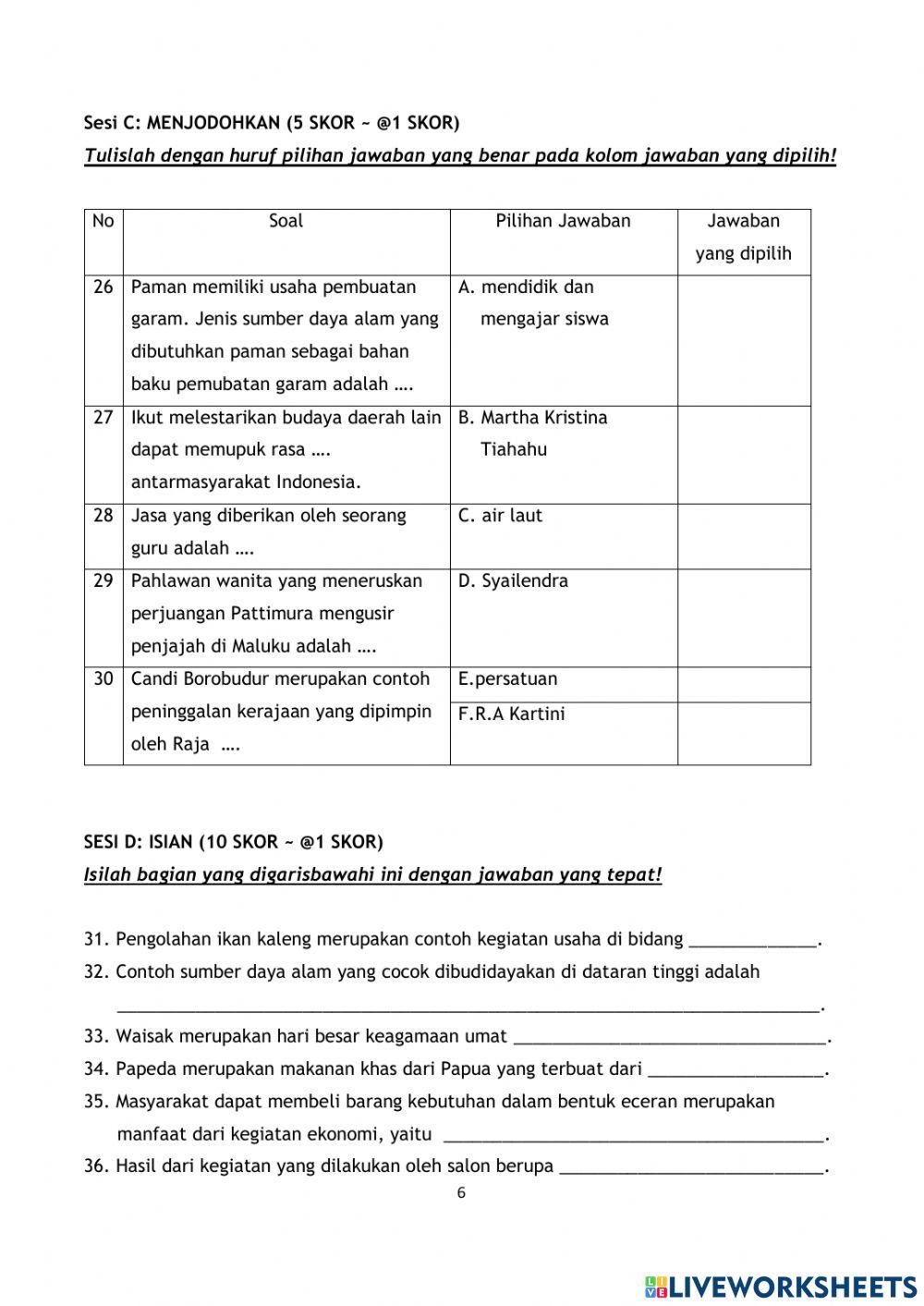 REMEDIAL PAS1 IPS Kelas 4
