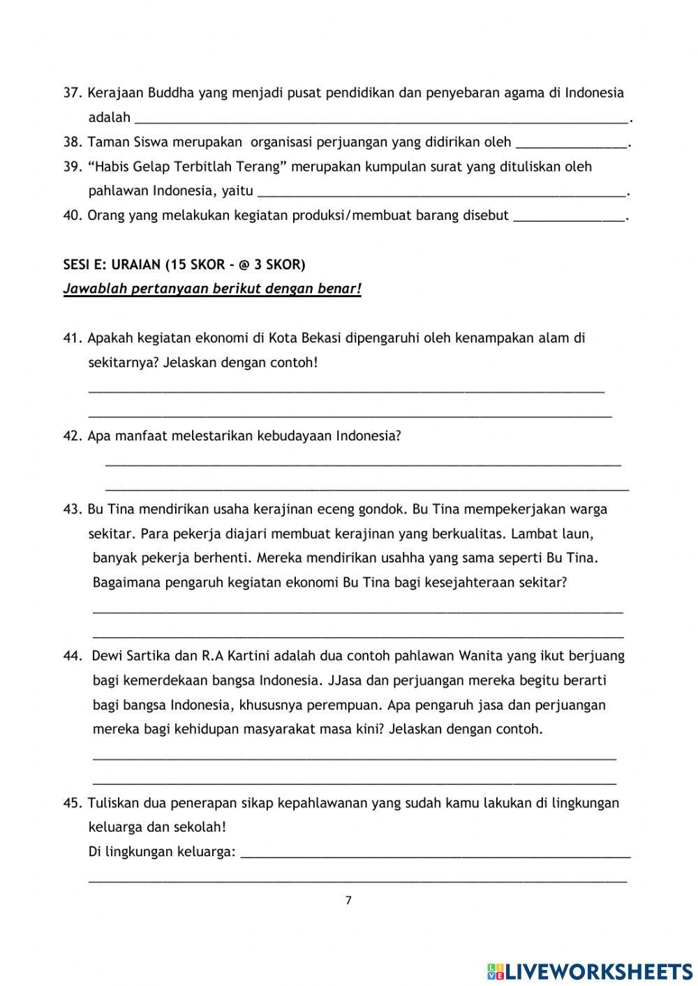 REMEDIAL PAS1 IPS Kelas 4
