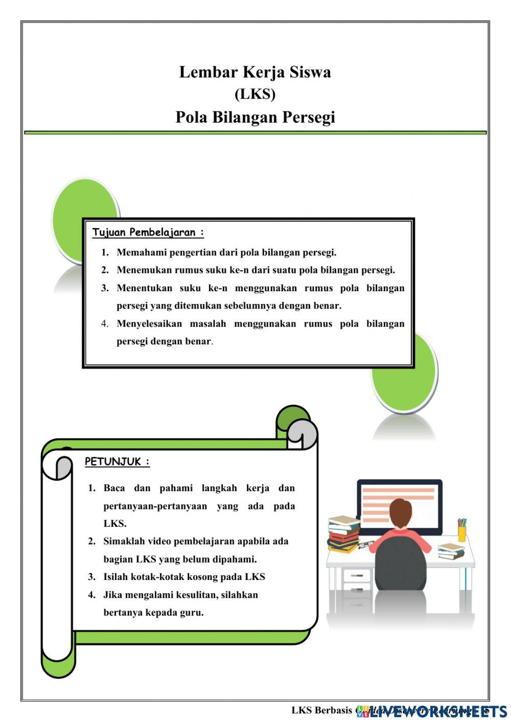 Pola Bilangan Persegi