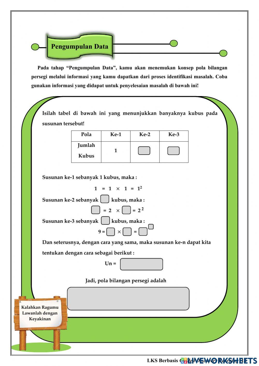 Pola Bilangan Persegi