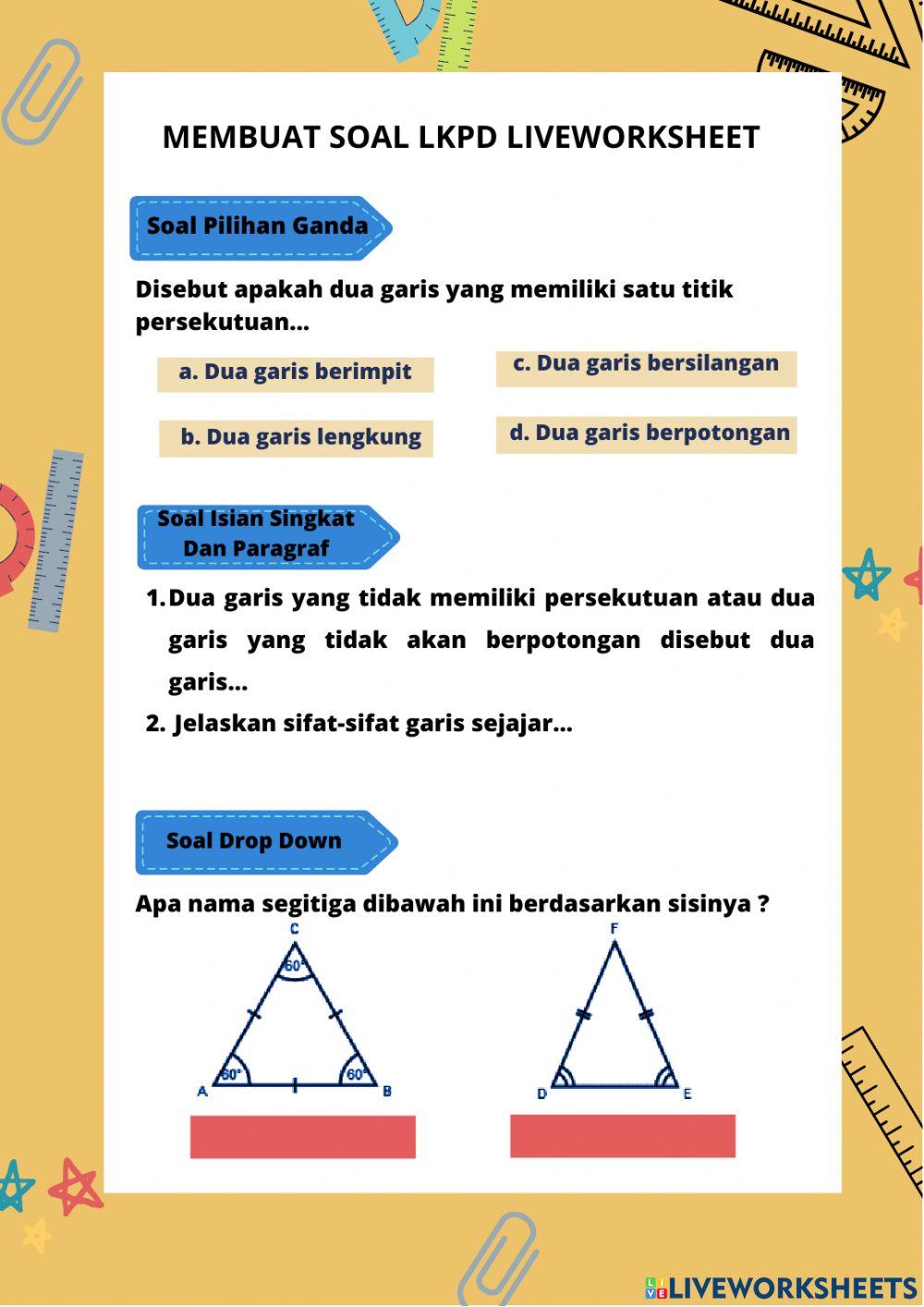 LKPD Garis dan Sudut