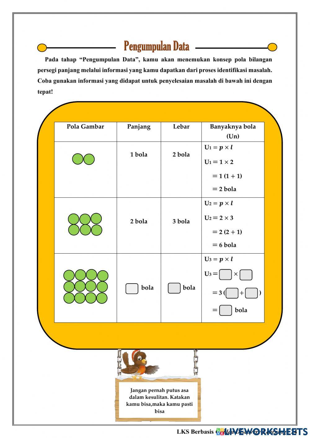 Pola Bilangan Persegi Panjang