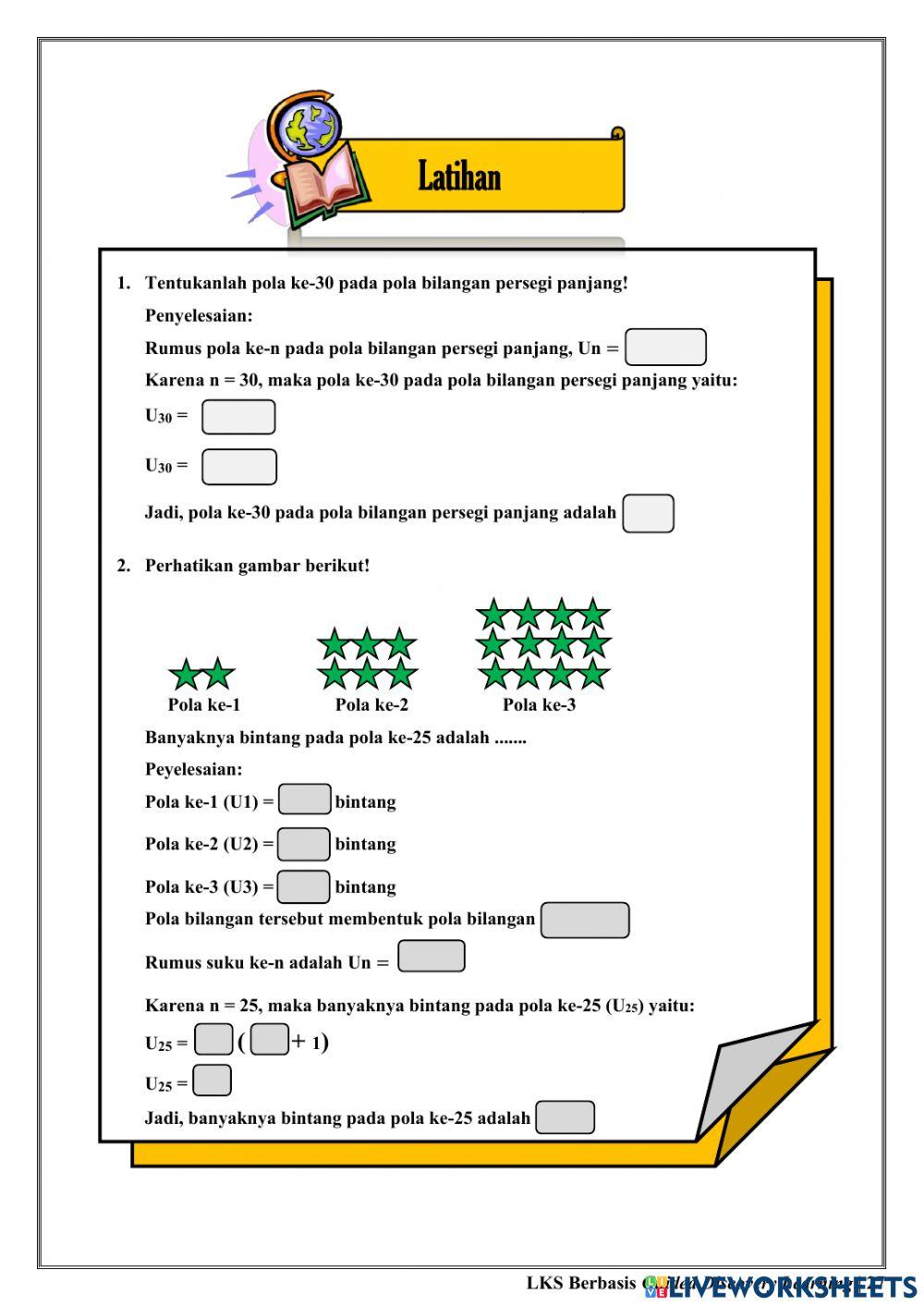 Pola Bilangan Persegi Panjang