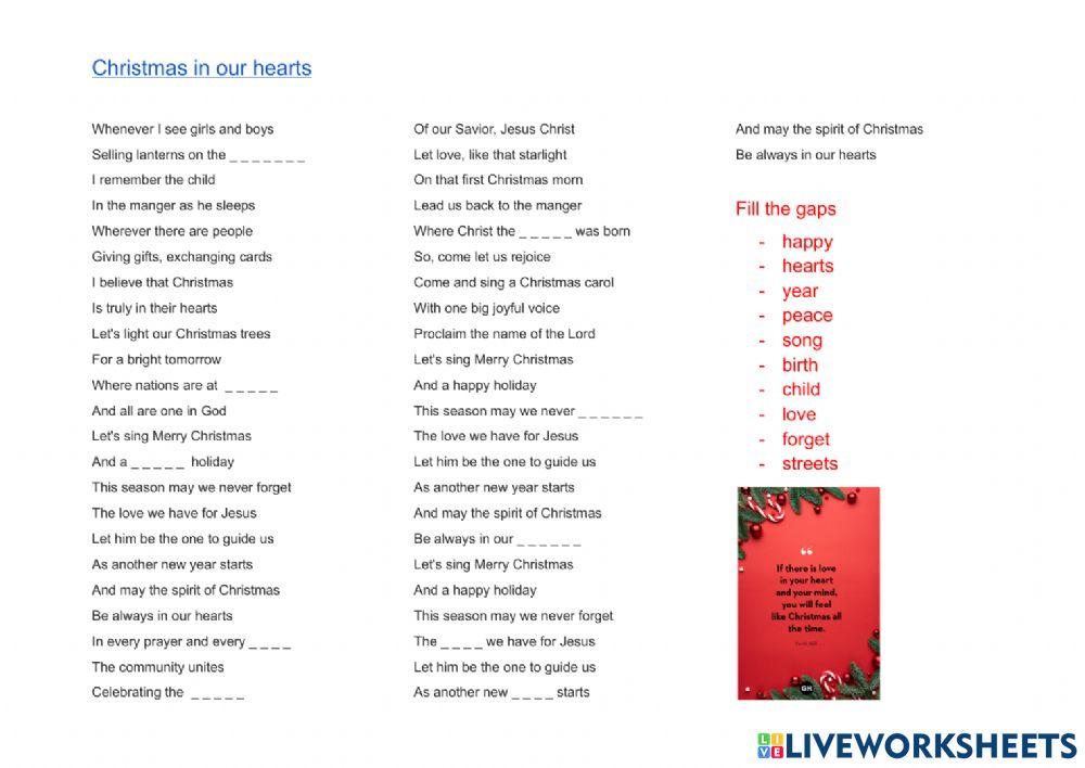 Christmas in our hearts