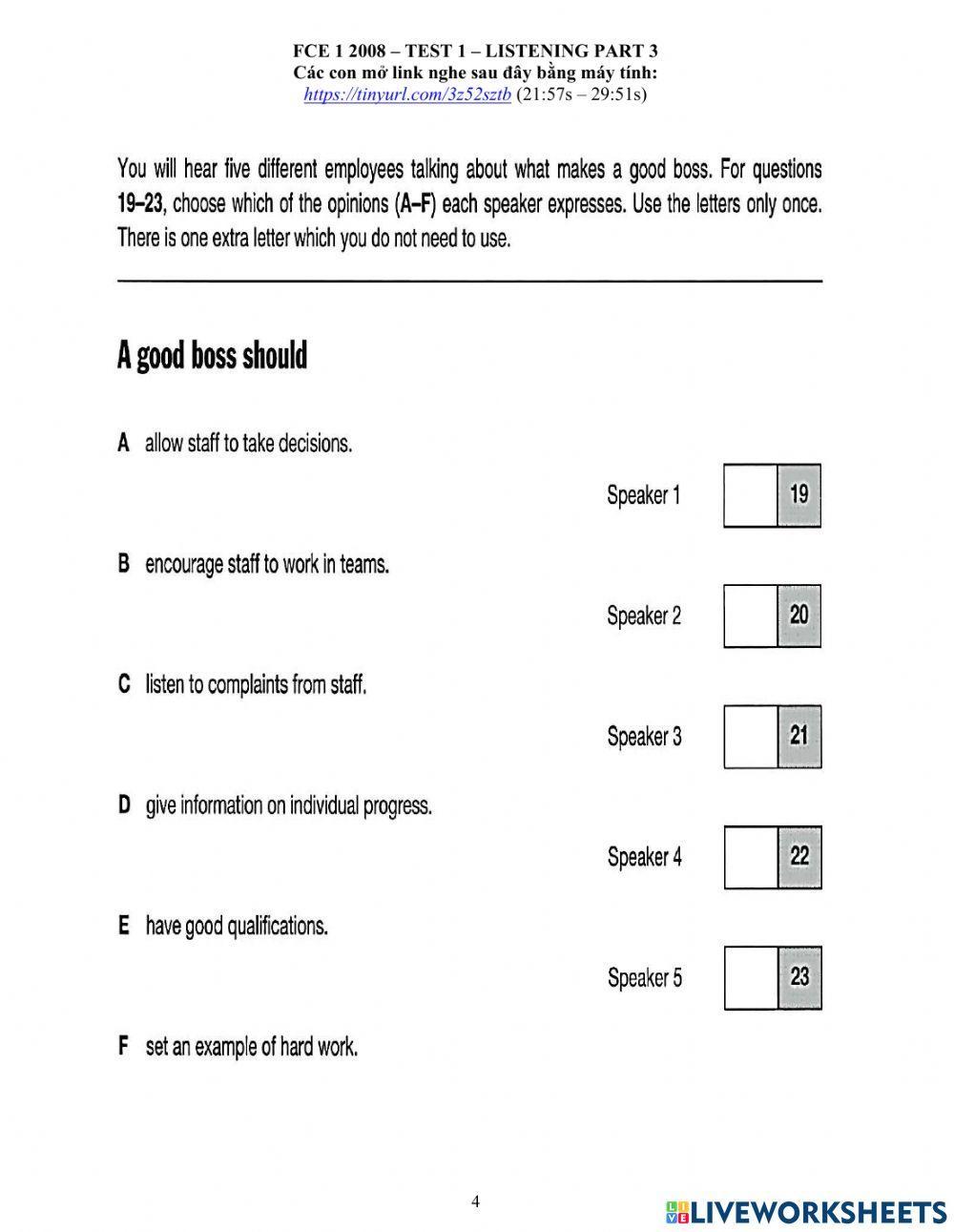 Foreign teacher-S8-Week 19-FCE Practice