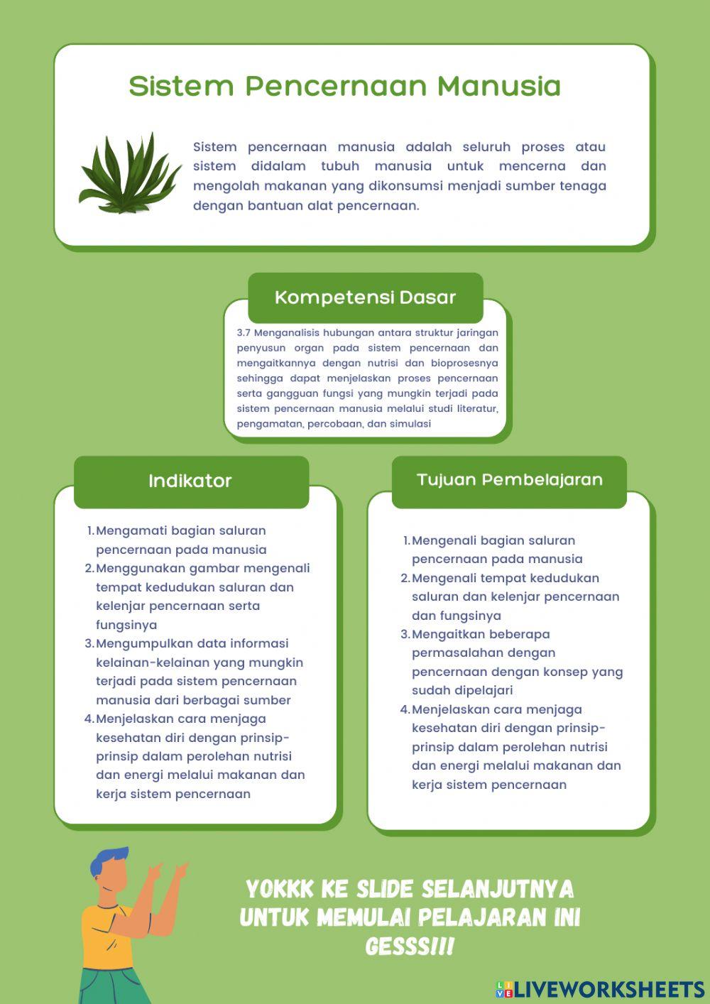 E-lkpd sistem pencernaan manusia