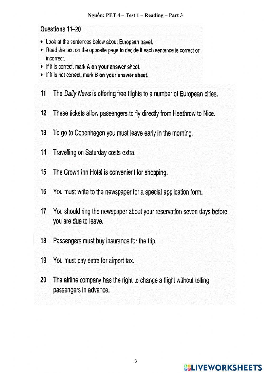 Foreign Teacher-S6-WEEK 19-PET PRACTICE