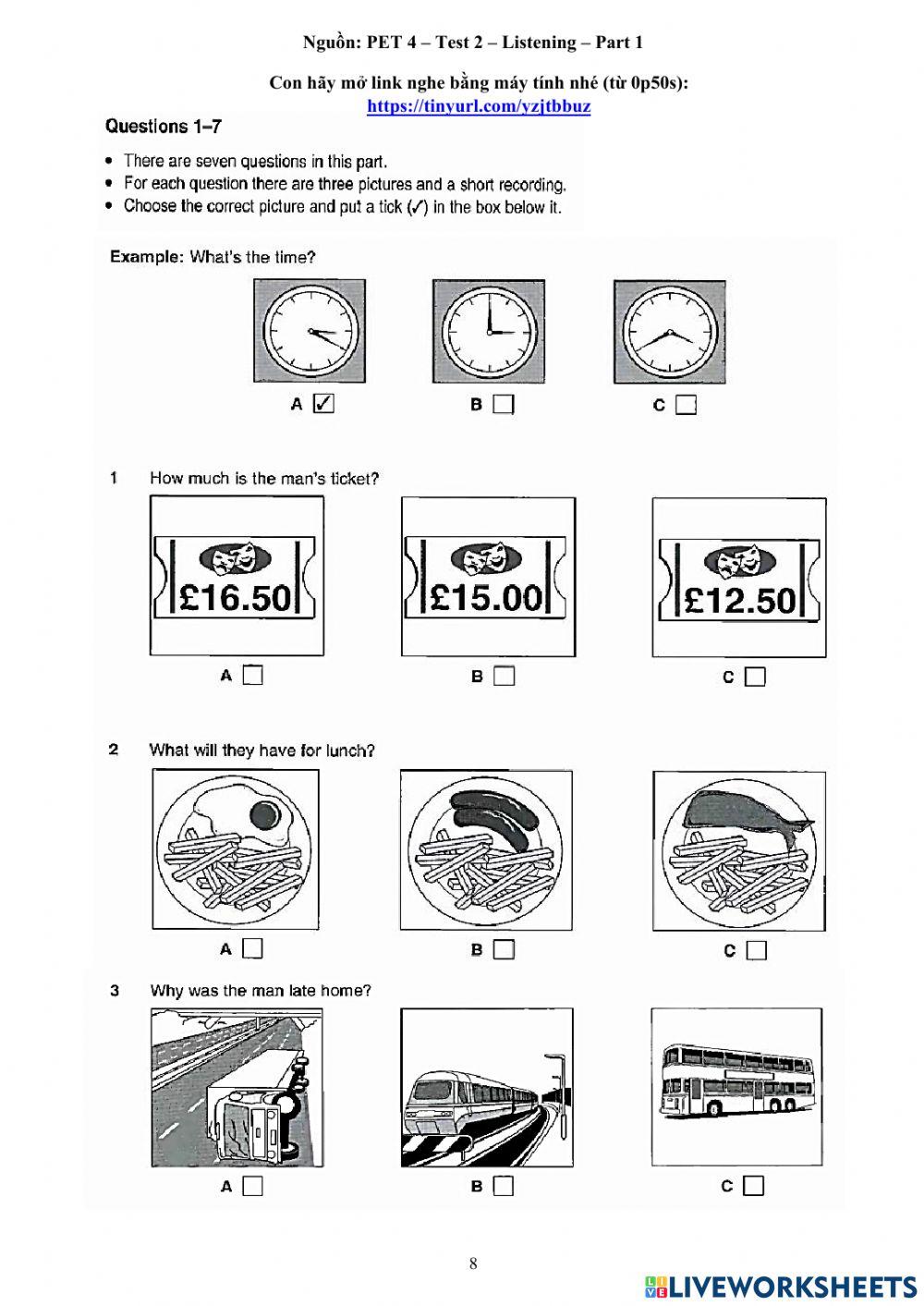 Viet Teacher-S6-WEEK 19-PET PRACTICE