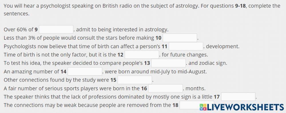 Fce listening part 2