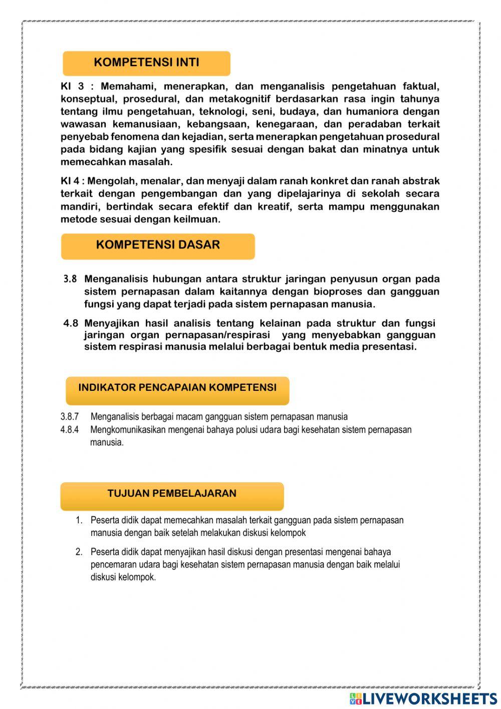 Gangguan respirasi manusia