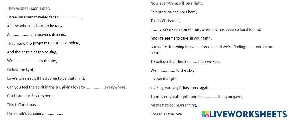 This is christmas plusone song