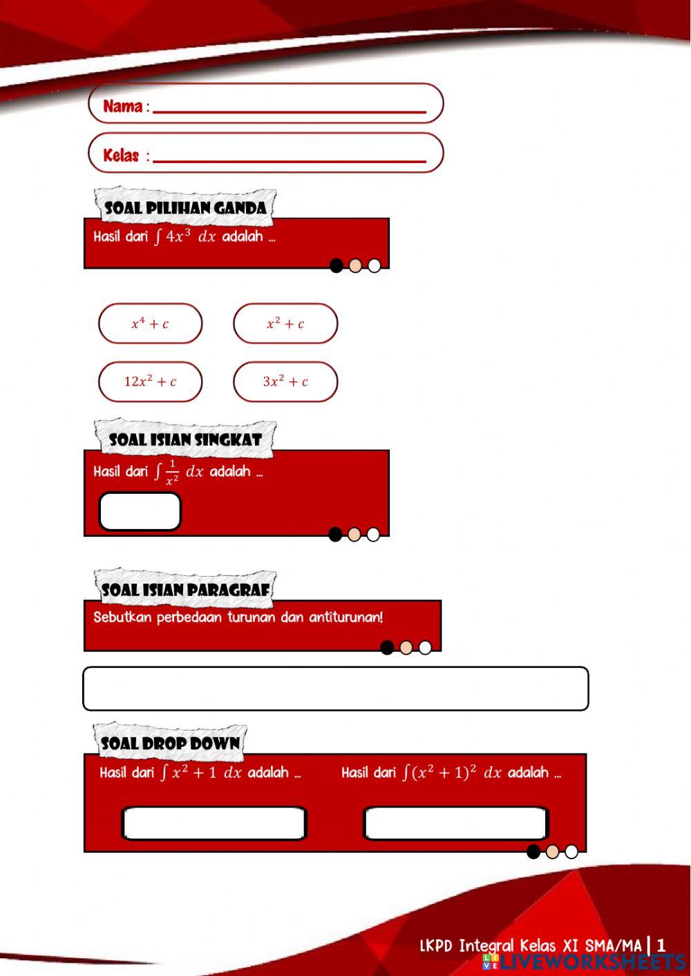 Integral (Antiturunan)