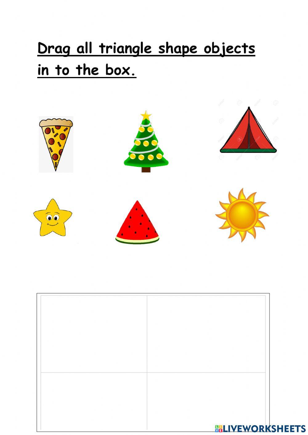 Triangle math worksheet live worksheets