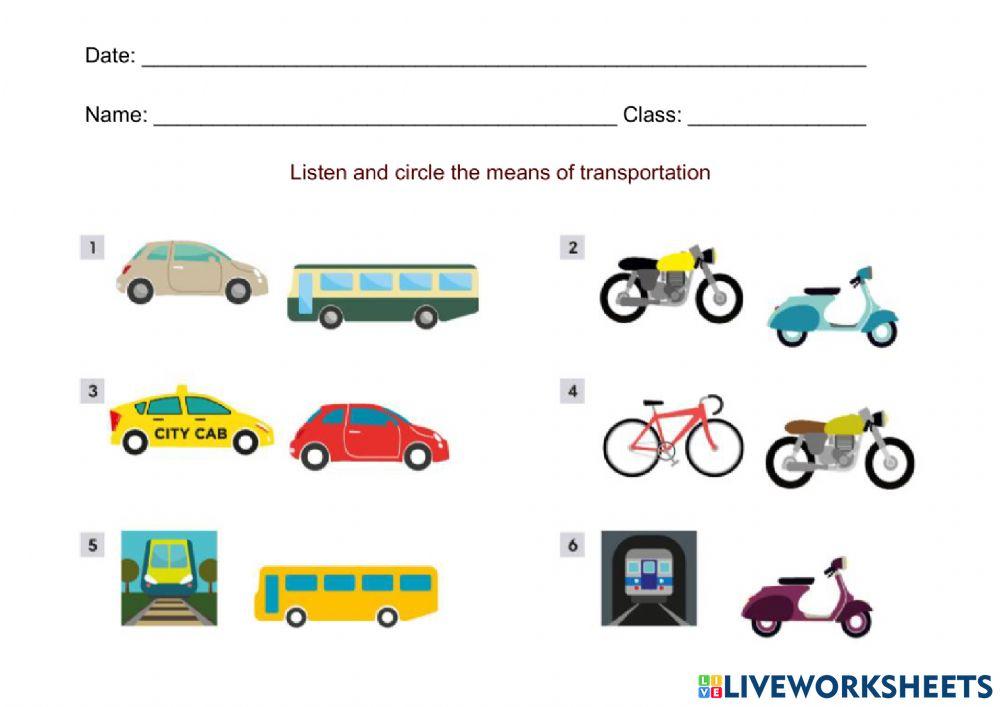 Means of transportation