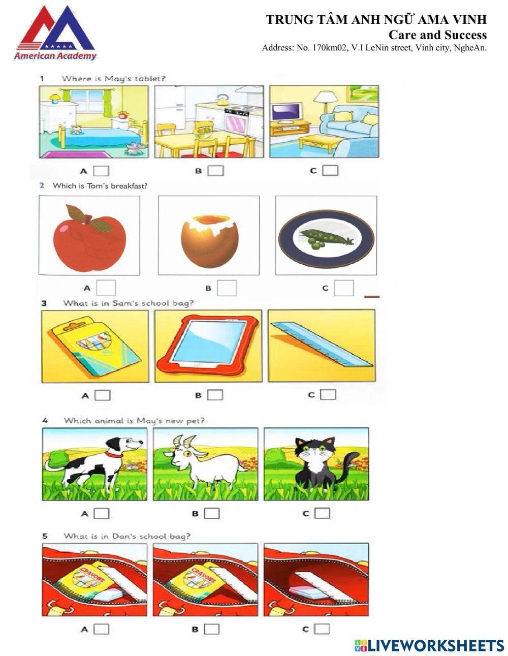 Final test 1 1st grade 2