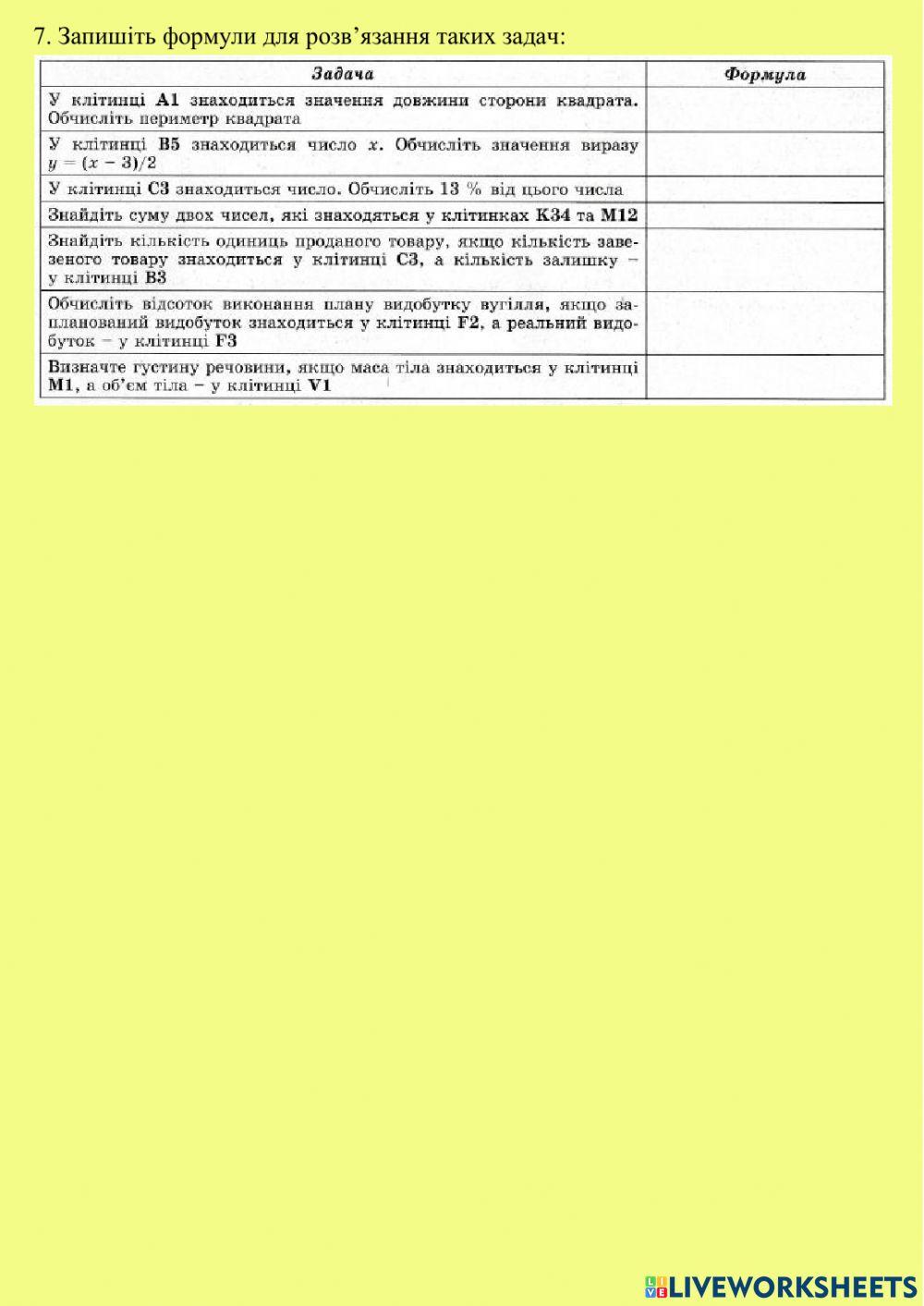 Математичні та статистичні функції