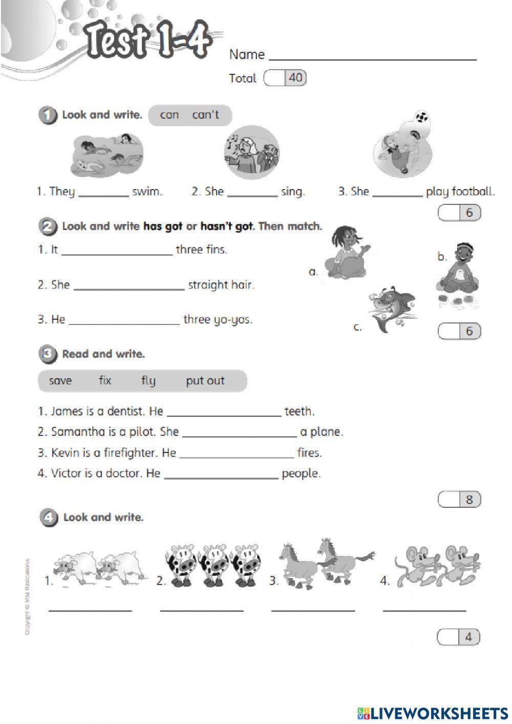 Smart Junior 3 Test 1-4
