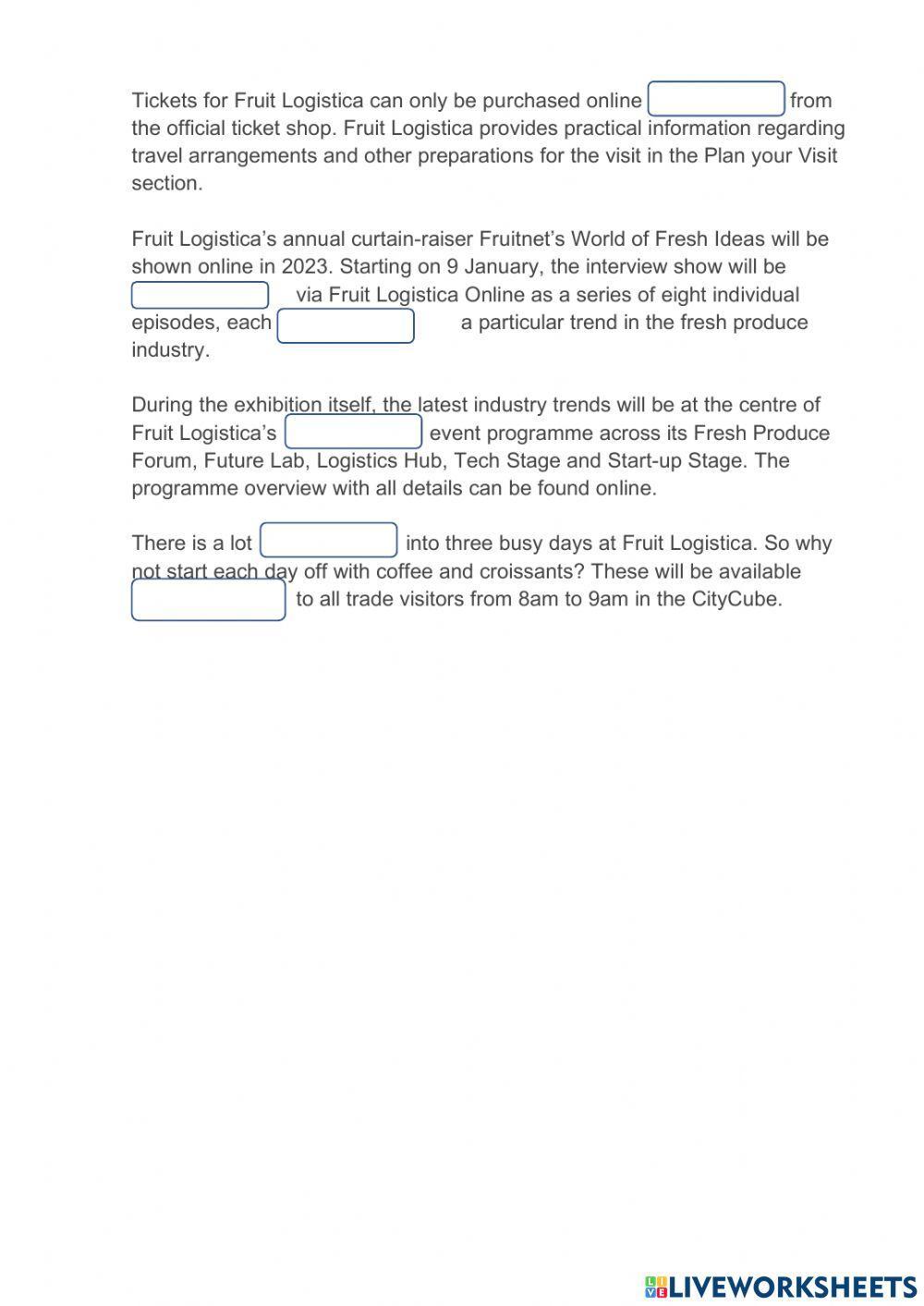 Fruit Logistica article